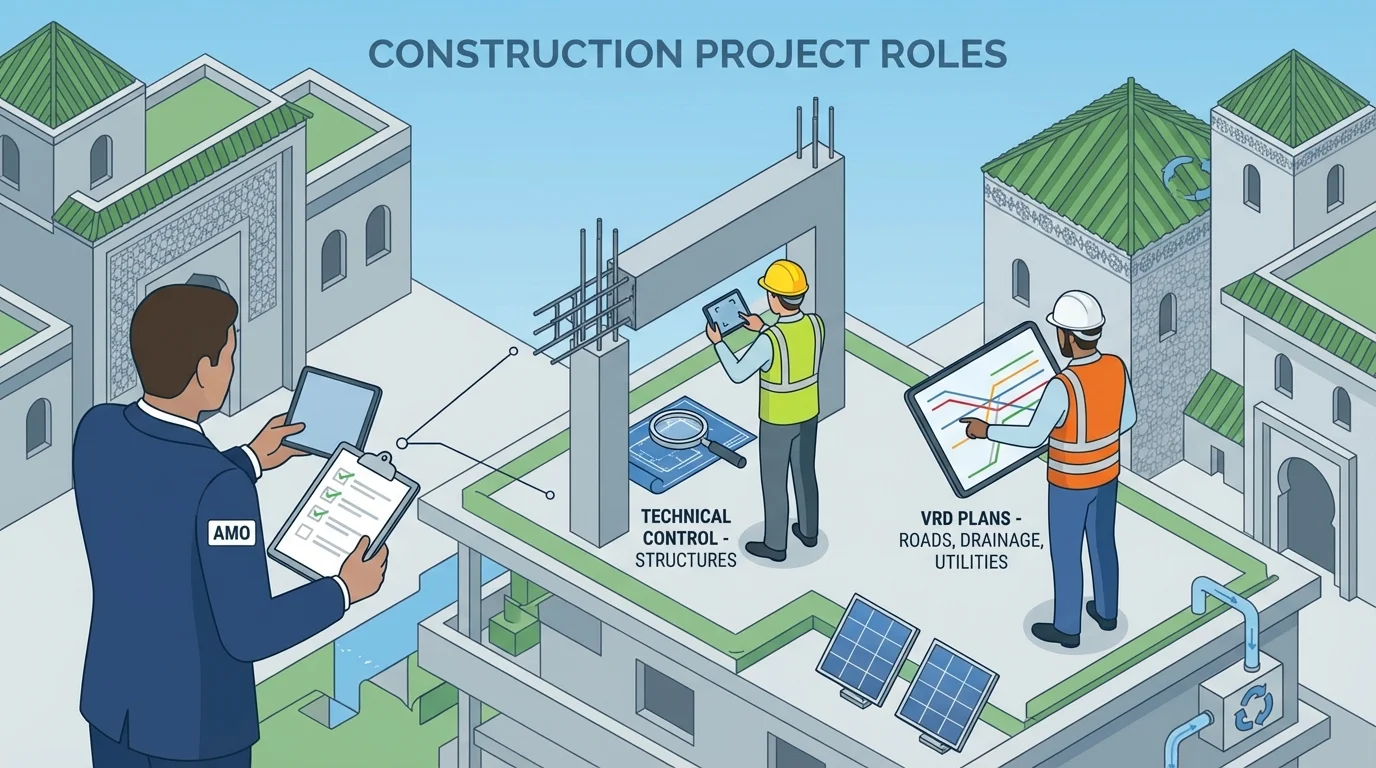 AMO, Contrôle Technique, Études VRD… Qui Fait Quoi dans Votre Projet ?